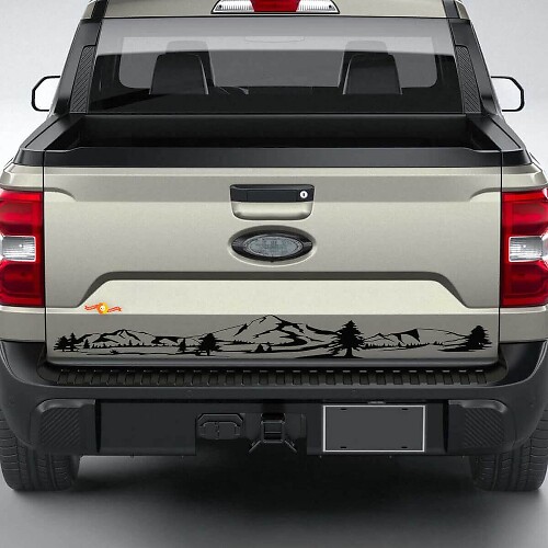 Musclecar Maverick Mountain Tailgate Stripe Graphics Aufkleber Aufkleber
