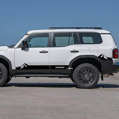 Mountains Seiten-Schwellerfolie Vinyl-Aufkleber für Toyota Land Cruiser