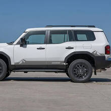 Mountains Seiten-Schwellerfolie Vinyl-Aufkleber für Toyota Land Cruiser 2
