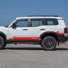 Mountains Seiten-Schwellerfolie Vinyl-Aufkleber für Toyota Land Cruiser 3