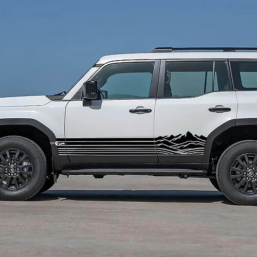 Seitliche Felsen-Schwellerstreifen Aufkleber Vinylgrafik-Aufkleber für Toyota Land Cruiser
