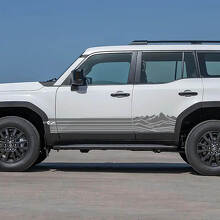 Seitliche Felsen-Schwellerstreifen Aufkleber Vinylgrafik-Aufkleber für Toyota Land Cruiser 2