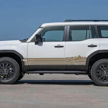Seitliche Felsen-Schwellerstreifen Aufkleber Vinylgrafik-Aufkleber für Toyota Land Cruiser 3