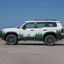 Toyota Land Cruiser Naturszene Hirsch Elch Türen Akzent Streifen Aufkleber Vinyl Aufkleber Grafik
 3