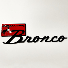 Bronco Wildtrak Fender Badges Heckklappen-Emblem 3D-Abzeichen Schwarz vs. Rot
 3