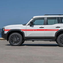 Toyota Land Cruiser Seitentüren Akzentstreifen Aufkleber Vinyl Sticker Grafik 3
 2