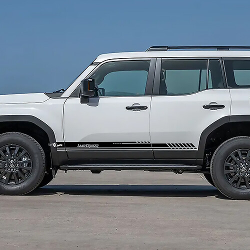 Toyota Land Cruiser Seitentüren Akzentstreifen Aufkleber Vinyl Aufkleber Grafik 4
