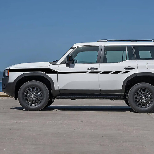 Seitentüren Akzent Karierte Streifen Aufkleber Vinyl Sticker Grafik für Toyota Land Cruiser