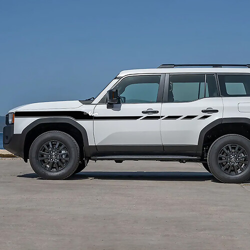 Toyota Land Cruiser Seitentüren Akzentstreifen Aufkleber Vinyl Aufkleber Grafik 5

