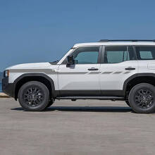 Seitentüren Akzent Karierte Streifen Aufkleber Vinyl Sticker Grafik für Toyota Land Cruiser 2