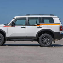 Toyota Land Cruiser Seitentüren Akzentstreifen Aufkleber Vinyl Sticker Grafik 2 Farben
_3