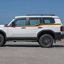 Toyota Land Cruiser Seitentüren Akzentstreifen Aufkleber Vinyl Sticker Grafik 2 Farben
 3