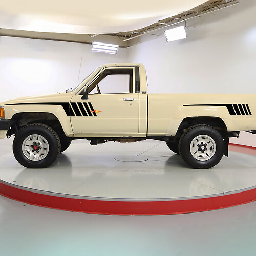 Klassische Vinyl-Aufkleber mit Seitenstreifen für Toyota Truck Hilux SR5
