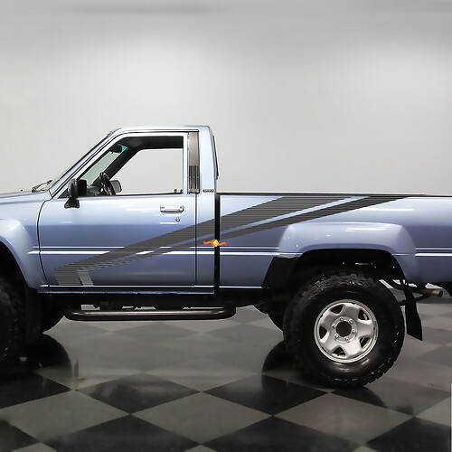 Klassischer Vinyl-Aufkleber mit Seitenstreifen für Toyota Pickup Truck Hilux SR5
