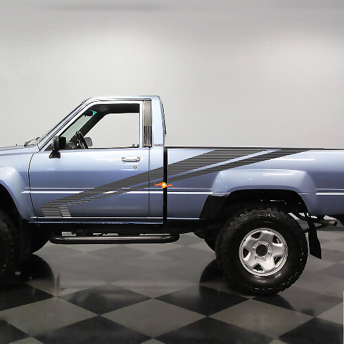 Klassischer Vinyl-Aufkleber mit Seitenstreifen für Toyota Pickup Truck Hilux SR5
