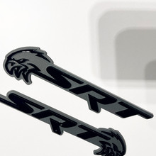 SRT Trackhawk 3D-Abzeichen Black vs Grey Fender Badges Emblem 2
 2