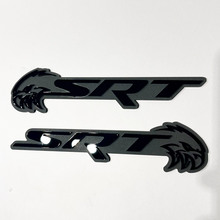 SRT Trackhawk 3D-Abzeichen Black vs Grey Fender Badges Emblem 2
 6