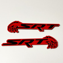 SRT Trackhawk 3D-Abzeichen Black vs Grey Fender Badges Emblem 2
 2
