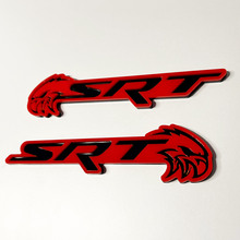 SRT Trackhawk 3D-Abzeichen Black vs Grey Fender Badges Emblem 2
 4