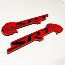 SRT Trackhawk 3D-Abzeichen Black vs Grey Fender Badges Emblem 2
 6