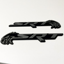 SRT Trackhawk 3D-Abzeichen Black vs Grey Fender Badges Emblem 3
 2