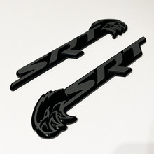 SRT Trackhawk 3D-Abzeichen Black vs Grey Fender Badges Emblem 3
 3