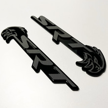 SRT Trackhawk 3D-Abzeichen Black vs Grey Fender Badges Emblem 3
 4