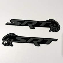 SRT Trackhawk 3D-Abzeichen Black vs Grey Fender Badges Emblem 3
 5