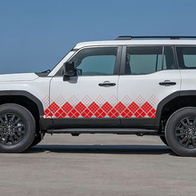 Toyota Land Cruiser Seitentüren Ornament Stil Aufkleber Vinyl Aufkleber Grafik
 2