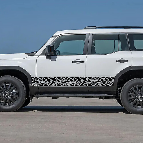 Toyota Land Cruiser Rocker Panel Seitentüren Splash Aufkleber Vinyl Aufkleber Grafik
