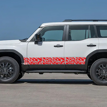 Toyota Land Cruiser Rocker Panel Seitentüren Splash Aufkleber Vinyl Aufkleber Grafik
 2
