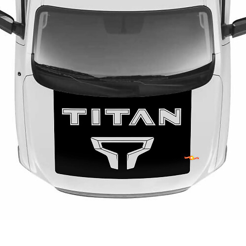 Motorhaube Nissan Titan Logo Blackout Vinyl Aufkleber Decals Grafiken
