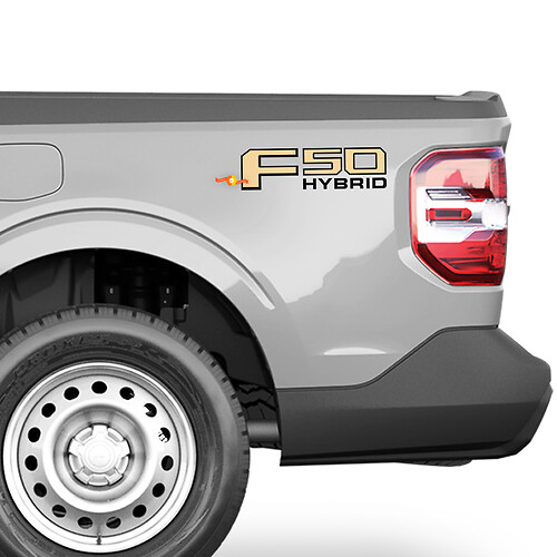 F50 Hybrid Bed Side Vinyl Aufkleber Aufkleber Grafik für Ford Maverick
