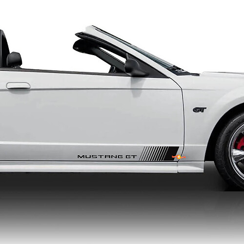 Ford Mustang GT Side Rocker Stripes Vinyl Aufkleber Aufkleber Grafiken
