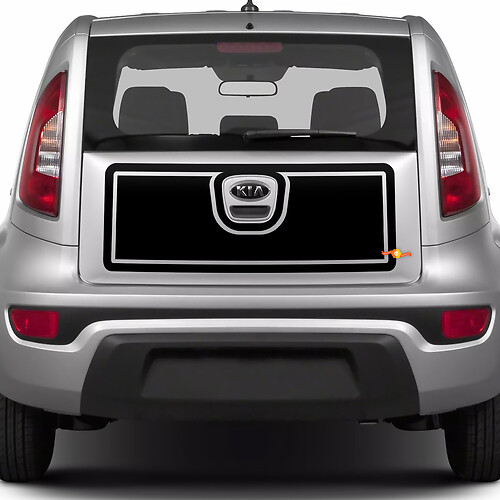Vinyl-Aufkleber für den hinteren Kofferraum für Kia Soul 2
