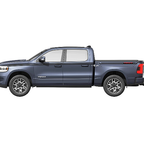Doppelte individuelle Seitenstreifen Vinylaufkleber für Dodge Ram 1500 REV