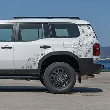 Sechseckige Seiten- und hintere Viertelvinylaufkleber für Toyota Land Cruiser 2024_3