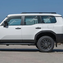Toyota Land Cruiser Topografische Fenster-Seitenaufkleber, Vinyl-Aufkleber, Grafik
 2
