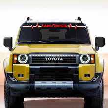 Toyota Land Cruiser Windschutzscheibe Herz Puls Aufkleber Vinyl Aufkleber Grafik
 2