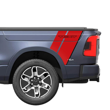 Doppelter hinterer Kotflügelstreifen Vinylaufkleber für Dodge Ram 1500 REV_2