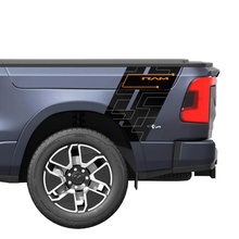Rückseite Truck Stripes Rocker für Dodge RAM 1500 REV Vinyl Aufkleber Aufkleber Grafik 3
 2