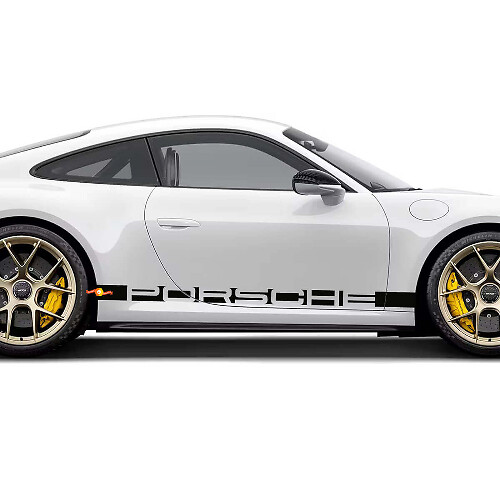 Porsche Schriftzug Seiten Türstreifen Aufkleber Für Porsche 911
