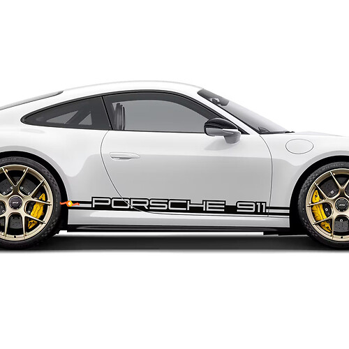 Porsche 911 Side Rocker Stripes Kit Aufkleber 2
