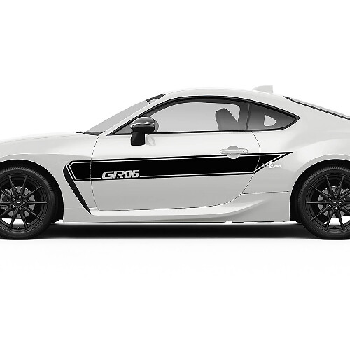 Toyota GR86 Türen Seitenakzente Streifen Grafiken Aufkleber Sticker
