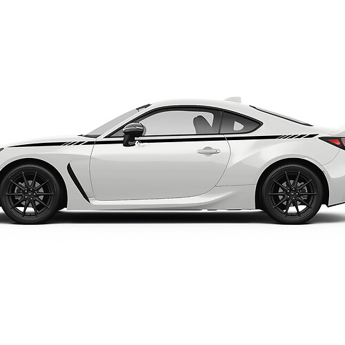 Toyota GR86 Doors Side Accents Racing Stripes Graphics Decals Sticker
