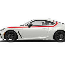 Toyota GR86 Türen Seitenakzente Rennstreifen Grafiken Aufkleber Sticker 2
 3