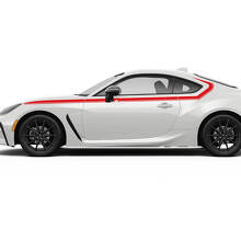 Toyota GR86 Türen Seitenakzente Rennstreifen Grafiken Aufkleber Sticker 2
 3