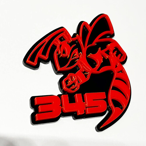 Hornet Bee 345 3D-Abzeichen – individuelles Kotflügel-Grill-Heckklappen-Abzeichen-Emblem für Autos und LKWs
