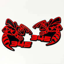 Hornet Bee 345 3D-Abzeichen – individuelles Kotflügel-Grill-Heckklappen-Abzeichen-Emblem für Autos und LKWs
 4