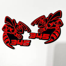 Hornet Bee 345 3D-Abzeichen – individuelles Kotflügel-Grill-Heckklappen-Abzeichen-Emblem für Autos und LKWs
 5
